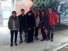 With Llotja students and lecturer