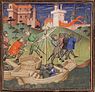 Die Invasion Englands durch Wilhelm den Eroberer (Buchillustration, ca. 1400–1410)