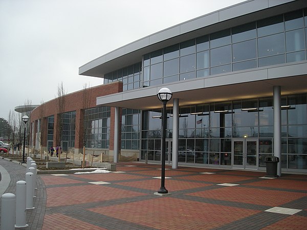 The exterior of Crisler Center.