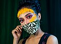 File:Woman with colored makeup and flower petals on face (1) 02.jpg