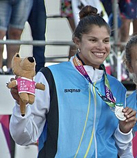 Women's Beach volleyball Medalist Ceremony ROS19 16-03-2019 (13) (cropped) .jpg