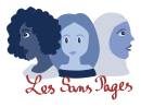 Logo with three women for Les sans pages