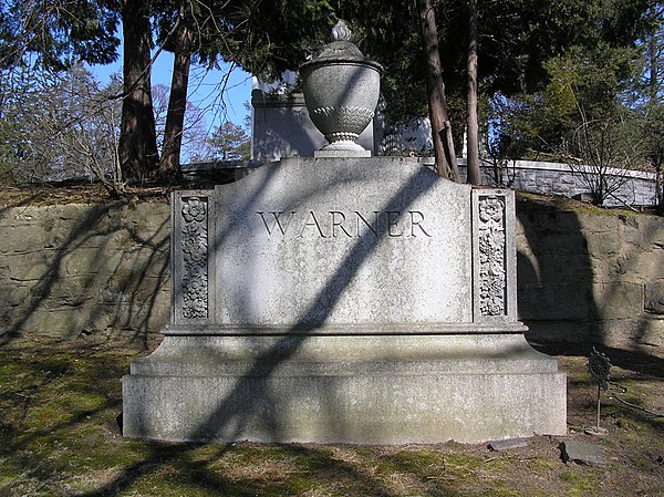 The gravesite of Worcester Reed Warner