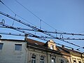 Croisement de lignes de contact sur Gebhardtstraße