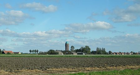 Zuidzijde met watertoren