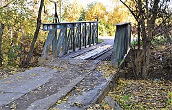 Мост через реку Нокса между посёлками Восточный и Вознесенское