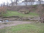 La fundación de un molino de agua en el río Karamyk (invierno de 2011).