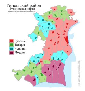 Этническая карта Тетюшского района