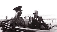 أتاتورك ورضا بهلوي في أنقرة (1934).