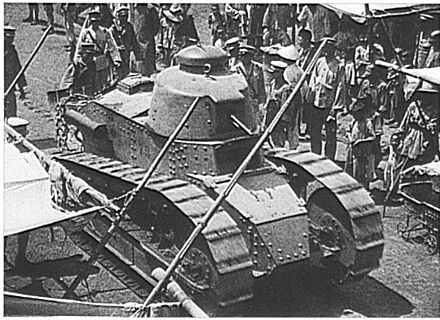 Renault FT of the Fengtian clique during Northern Expedition