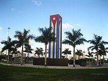 Monument to the victims of Communism in Cuba in Miami -NEVER FORGET-MONUMENT TO THE VICTIMS OF THE COMMUNISM IN CUBA-FIDEL CASTRO CRIMES-MONUMENT MADE BY CUBAN EXILES IN MIAMI - panoramio.jpg