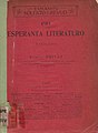 Pri Esperanta Literaturo, Edmond Privat, 1912.