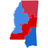 2006 U.S. House elections in Mississippi.svg