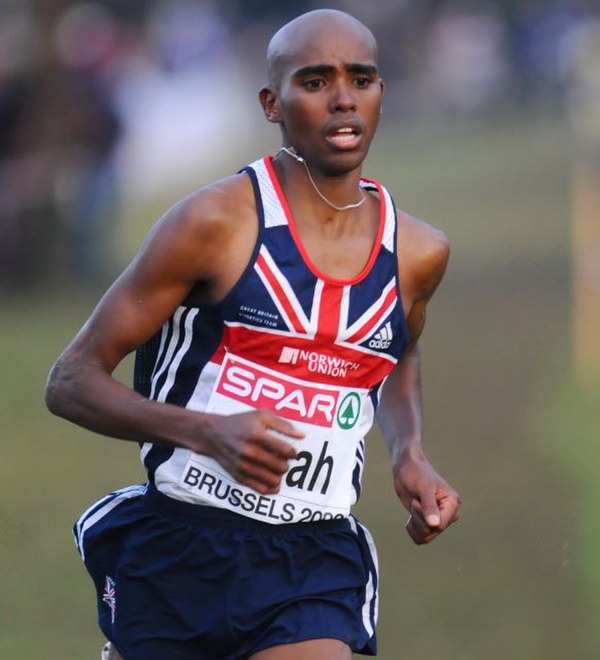 Farah at the 2008 European Cross Country Championships.