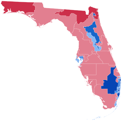 2008 Presidential Election in Florida by Congressional District.svg