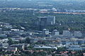 Blick vom Olympiaturm über München.