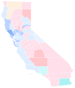 Results by county
.mw-parser-output .legend{page-break-inside:avoid;break-inside:avoid-column}.mw-parser-output .legend-color{display:inline-block;min-width:1.25em;height:1.25em;line-height:1.25;margin:1px 0;text-align:center;border:1px solid black;background-color:transparent;color:black}.mw-parser-output .legend-text{}
Kounalakis
30-40%
20-30%
10-20%
E. Hernandez
20-30%
30-40%
Harris
20-30%
30-40%
Fennell
10-20% 2018 California lieutenant gubernatorial primary election results map by county.svg