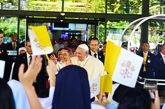 Pope Francis visit Saint Louis Hospital 21 November 2019