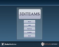 3Di Teams main menu