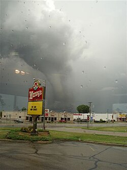 An EF3 tornado near Willmar, Minnesota on July 11, 2008. Photo taken by Swift County spotter Joyce Nokleby of Benson, MN 71108 willmar tornado.jpg