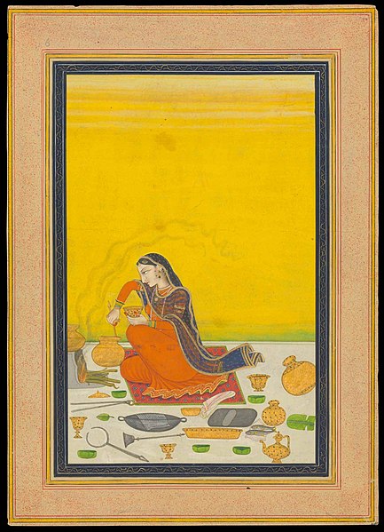 File:A woman preparing a meal (CBL In 11B.30).jpg