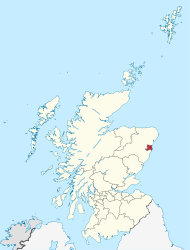 Glasgow na karti Škotske