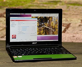 <span class="mw-page-title-main">Acer Aspire One</span> Line of netbooks by Acer Inc.