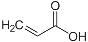 Struktur von Acrylsäure