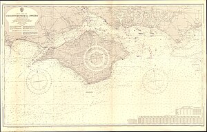 300px admiralty chart no 2045 christchurch to owers%2c published 1966