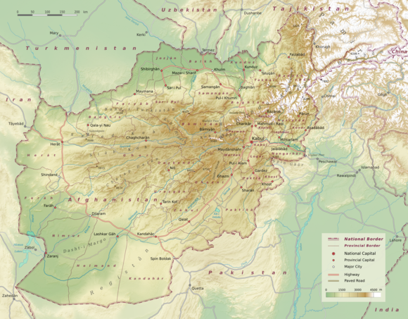 hiindu kush mountains india map