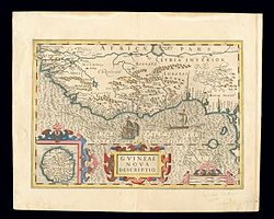 Kart over område som i dag er Vest-Afrika, fra 1606, tegnet av Gerard Mercator