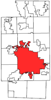 Location within Summit County, Ohio
