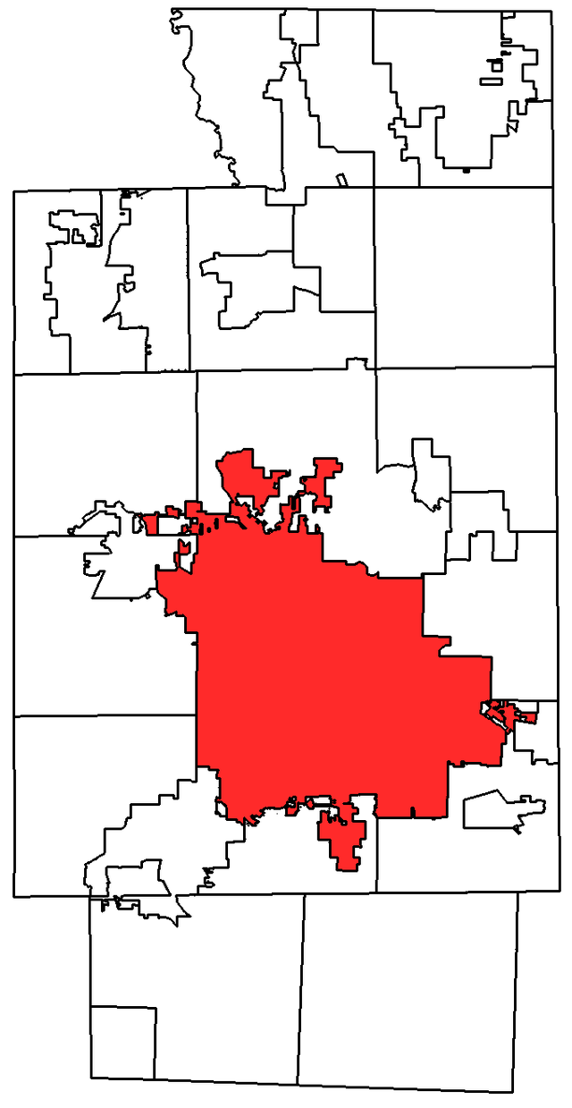 Geografska lega v okrožju Summit, Ohio, ZDA