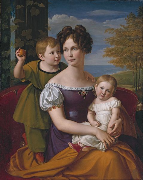 File:Alexandrine von Mecklenburg and her children, by Friedrich Wilhelm von Schadow.jpg
