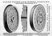 Allen Paper Car Wheel Company advertisement Allen Paper Car Wheel Company.jpg
