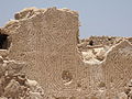 Ancient brick wall at Masada, the Judean Desert, Israel.