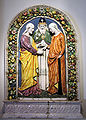 Los desposorios de la Virgen de Andrea della Robbia, finales del siglo XV o comienzos del XVI.