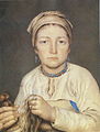 Крестьянка, расчесывающая лен (Анисья), 1822