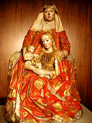 The Virgin and Child with Saint Anne in the Cathedral Museum of the Church of Santiago de Compostela