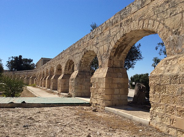 Wignacourt Aqueduct at Birkirkara