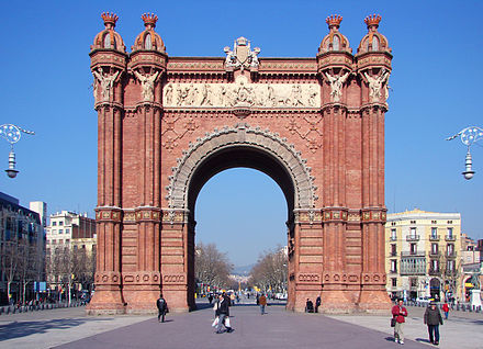 The Arc de Triomf in Barcelona