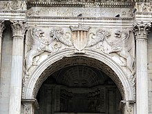 Detail of the triumphal arch