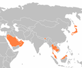 Vorschaubild für Liste der Monarchien in Asien