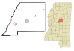 Thumbnail for File:Attala County Mississippi Incorporated and Unincorporated areas Sallis Highlighted.svg