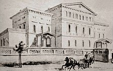 Первый железнодорожный вокзал станции Веймар в 1846 г.