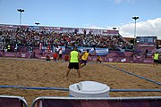 Deutsch: Beachhandball bei den Olympischen Jugendspielen 2018; Tag 7, 13. Oktober 2018; Jungen, Finale – Portugal-Spanien 1:2 English: Beach handball at the 2018 Summer Youth Olympics at 13 October 2018 – Boys Gold Medal Match – Portugal-Spain 1:2