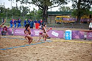 Deutsch: Beachhandball bei den Olympischen Jugendspielen 2018; Tag 6, 11. Oktober 2018; Mädchen, Platzierungsrunde - Amerikanisch Samoa-Hongkong 0:2 English: Beach handball at the 2018 Summer Youth Olympics at 11 October 2018 – Girls Consolation Round – American Samoa-Hong Kong 0:2