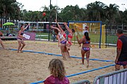 Deutsch: Beachhandball bei den Olympischen Jugendspielen 2018; Tag 5, 10. November 2018; Mädchen, Platzierungsrunde - Amerikanisch-Samoa-Türkei 0:2 English: Beach handball at the 2018 Summer Youth Olympics at 11 October 2018 – Girls Consolation Round – American Samoa-Turkey 0:2