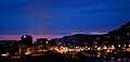 English: City centre of Bergen, Norway at night.