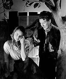 Ingrid Bergman and Burgess Meredith in Liliom (1940) Bergman Meredith Liliom.jpg